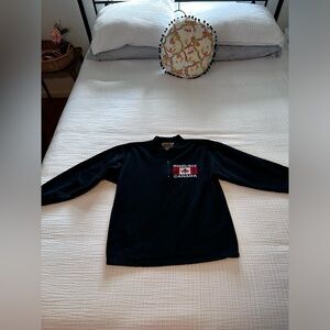 Vintage Canada Niagara Falls 1/4 zip pullover . Black vtg size XL.
